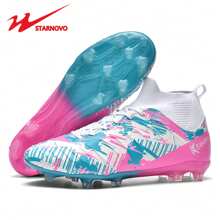 STARNOVO Zapatos de fútbol/soccer unisex de moda, con cuello elástico para comodidad, profesionales para entrenamiento y partidos