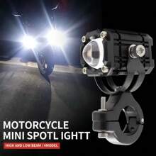 Heyword Heyword 1pc/2pcs External LED Lights For Cars And Motorcycles, Ultra-High Brightness, High And Low Beam Lights, Explosive Flashing Yellow, White, Red, And Three Color Freely Changing Flashing Lights, Off-Road Vehicle Universal Lighting Work Lights