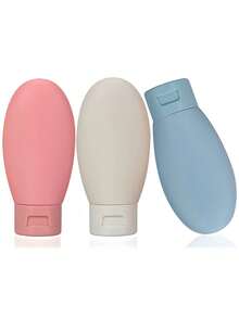 1/3Pcs Travel Bottles, Refillable Silicone Travel Bottles, Leak Proof Refillable Squeezable Containers , Travel Essentials, 60ML Travel Bottles & Containers, Small Mini Empty Plastic Squeeze Bottles For Travel Toiletries, Shampoo And Conditionerfor Liquid Shampoos Soap And Toiletries, Suitable For Fall Decor, Traveling, Holiday, Travel Essentials Home Bathroom Decor. Back To School - Multicolor - View 25
