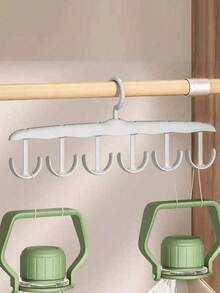 1 件装多功能旋转衣架，带多个挂钩，适用于领带、围巾、卧室衣橱空间整理器、储物盒、女士上衣、女士裤子、女士冬装、女士连衣裙、女士优雅服饰 - 彩色 - 查看 8