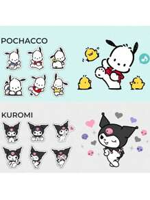 Sanrio 1pc 36PCS Characters Mosquito Repellent Stickers Set (7 Styles) - Cute Hello Kitty Kuromi Aesthetic Patches For Summer Festivals, Christmas Halloween Party Supplies, Outdoor Music Events, Travel Gear & Tech Accessories - Natural Citronella Anti-Bug Decals