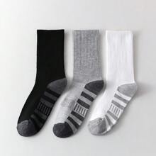 Paquete de 3/6/9/12 pares de calcetines para hombre/mujer, cómodos y casuales con estampado de rayas hasta el tobillo, adecuados para uso diario, estilo minimalista, calcetines para hombre para todas las estaciones, calcetines deportivos minimalistas hasta el tobillo 2piezas/6piezas/12piezas/18piezas