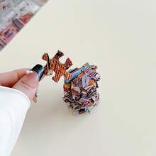 1 Box 1000 Piece Jigsaw Puzzle, Crowded Canal Theme, Size 70cm*50cm, Oil Painting Style Landscape Cartoon Design, For Adults Stress Relief, Artistic Decor, Halloween, Christmas, Valentine's Day Gift - Multicolor - View 5