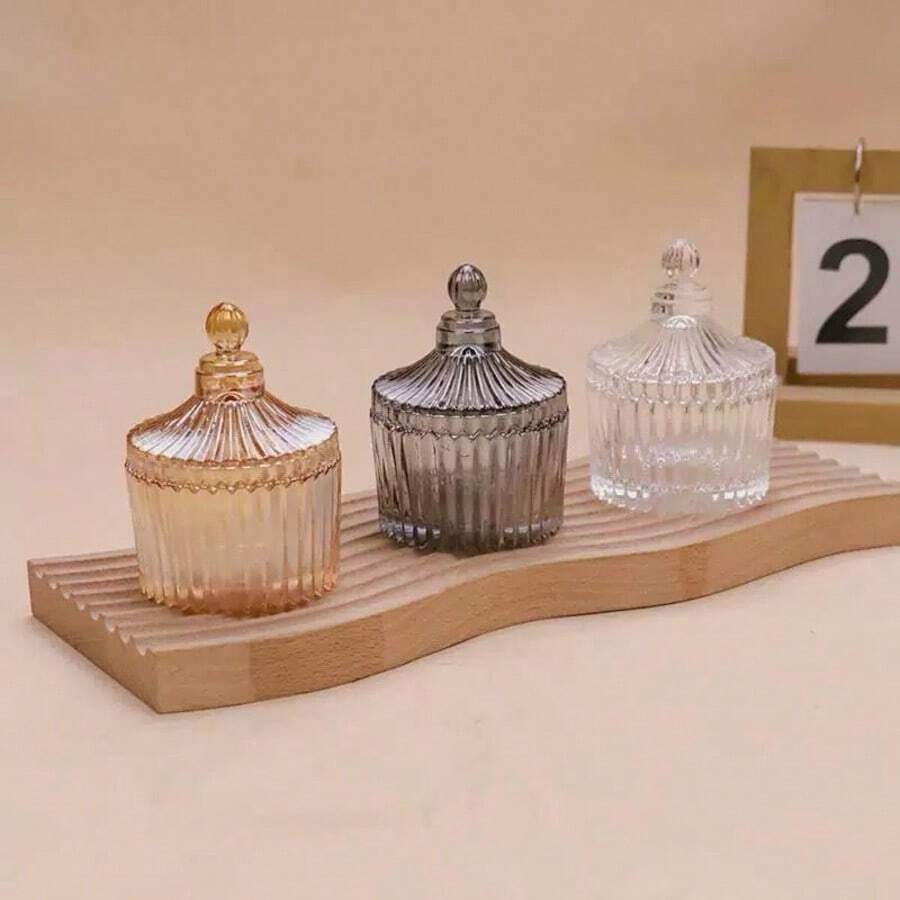 mini bomboniere rozana  Armazenamento de doces de vidro 88ml