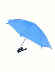 1/2 Stücke Handy-Klemmhalterung Regenschirm, wasserdichter UV-Schutz Sonnenschirm mit Handyhalterung, Mini Anti-UV Regenschirm für leichten Regen, universelle Handy-Sonnenblende, Outdoor Anti-Blendung Handy-Sonnenschutz
