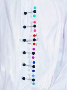 6pcs Floral Tongue Rings, Enamel Tongue Studs, Leopard Print Tongue Rings, Fun Tongue Rings, 14G Piercing Jewelry