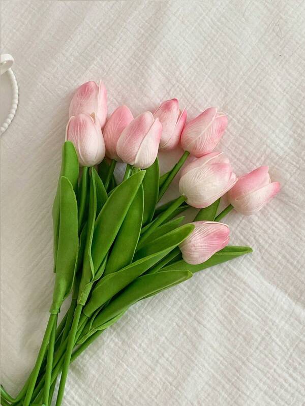 3 paquets de fleurs artificielles de tulipe pour la décoration de la maison, du salon et de la chambre à coucher