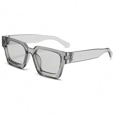 Classic Thick Square-Framed Men Driving,, High-End Feel, Full-Frame Street Style, Versatile