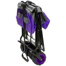 Products Collapsible Folding Wagon Cart- Purple & Gray - Multicolor - View 3
