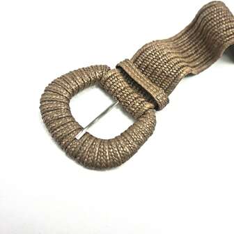 1pc Women's Knitted Elastic Waist Belt, Minimalist And Multi-Functional