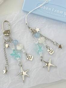 Móc khóa sao biển đại dương cô gái ngọt ngào mùa hè Bohemian, mặt dây chuyền kim loại hình ngôi sao đơn giản và đa năng may mắn cho cặp đôi sáng tạo mặt dây chuyền túi xách dây đeo điện thoại di động, mặt dây chuyền máy ảnh CCD, mặt dây chuyền túi xách, dây chuyền túi xách, mặt dây chuyền dây xích túi xách, mặt dây chuyền túi xách, mặt dây chuyền trang trí túi xách - Nhiều màu - Xem 7