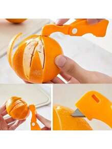 1PC Peeler, Plastic Folding Handle Fruit Peeler Tool, Vegetable And Fruit Cutter, Creative Lemon And Grapefruit Peeler, Kitchen Small Tool