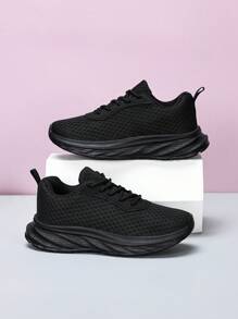 Kinder Mesh atmungsaktive Lässig Sportschuhe mit Schnürung, rutschfest, Laufschuhe für Jungen und Mädchen