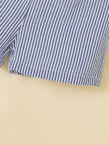 2 Pieces Summer Outfit Toddler Baby Boy Sailing Short Sleeve T-Shirt Plaid Shorts Set Baby Boys Clothes