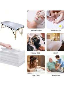 20/100Pcs Disposable Bed Sheets Beauty Salon Spa Massage Non-Woven Breathable Bed Sheets,Beauty Salon Massage Bed Sheet Pad Sheet Massage Special Non-Woven Thickened80*180cm Table Cover Eyelash Extension Tattoo Travel