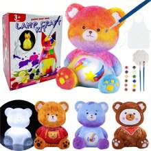 2025 New Arrival - Popular Selling, DIY Creative Bear & Rabbit Shaped Night Light, Luminous Model, Handmade Gift Choice, Birthday Gift - Holiday Gift - Gift - Toy