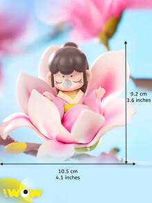 1 mô hình nhân vật hoạt hình ngẫu nhiên, Nancy chủ đề hoa, làm bằng chất liệu PVC, vật trang trí bàn làm việc dễ thương, kết hợp giữa hoa và mô hình nhân vật, quà tặng sưu tầm, được yêu thích bởi thiết kế độc đáo. - Màu xanh Bạc hà - Xem 4