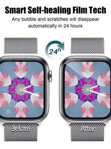 6pcs Hydrogel Screen Protector Film, Compatible With Apple Watch Series 10 (42mm), Series 10 (46mm), SE/8/7/6/5/4/3/2/1, TPU Transparent Film Gift For Birthday, Family, Friends Watch Screen Protector, Watch Cover, Watch Accessories Waterproof Shockproof Anti-Fall Anti-Fall Scratch Resistant Anti-Fingerprint Full Cover