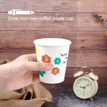 50/40/30/25/20/15/10/5pcs/Set 9oz White Paper Coffee/Water/Beverage/Milk/Juice Cups, Suitable For Hot/Cold Drinks, For Office, Party, Picnic, Travel And Events