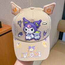Sanrio 1 Stück Sanrio Cool Kuromi Hut, neuer süßer Cartoon-Charakter Baseball Cap, verstellbarer Sonnenhut für Damen, Sonnenschutz Hut, Baseball Mütze, UV-Schutz, maschinenwaschbar, Marke: Sanrio