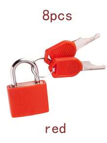 1/2/3/5/8/10Pcs Luggage Lock Padlock, Color Plastic Shell Lock Zinc Alloy Small Lock, Locker Lock Small Luggage Padlocks, Mini Colorful Locks With Keys For Suitcase And Luggage, For School Gym Classroom Matching Game Travel Backpack - Multicolor - View 19