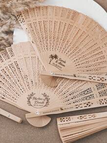 Personalized Wedding Fan Favors/Wedding Folding Fans/Wedding Ceremony Fans/Rustic Favor Hand Fan/Ceremony Favor For Guest/Custom Party Fans, Wedding Fans With Tassel Wedding Favors For Guests Bridal Sandalwood Fan Summer Party Favor Folding Hand Fan Fans For Outdoor Wedding