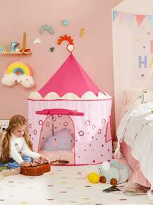 Tienda para Niños, Carpa Infantil, Castillo de la Princesa, Pop Up, Regalo para Niños, para Interior y Exterior, Bolsa de Transporte, Rosa