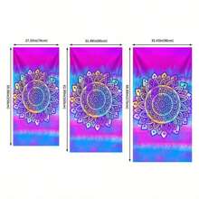 1 pezzo Asciugamano da spiaggia stampato in fibra ultrafine super assorbente, elementi essenziali da viaggio, accessori da viaggio, elementi essenziali da spiaggia