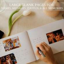 Beautiful Wedding Guest Book Your Wedding Reception - Simply Elegant Guestbook To Sign In And Add Photos - The Shower Guest Book The Special Day