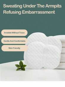 Armpit Sweat Pads, Disposable Underarm Absorption Sweat Pad, And Effective, Breathable, Invisible, Absorbing Patch, Lightweight And Sweat Absorbing,Comfortable And Odorless, Easy To Use, Suitable For Both Men And Women In Hot Summer(10PCS/20PCS/50PCS )Body Care For Travel,Sport,Outdoor,Summer,Stickers, Christmas For Holiday Gift Giving