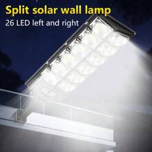 1pc Super Bright Outdoor Solar Street Light,800000LM Commercial Parking Lot Light,LED Solar Light ,Solar Flood Lights With Motion Sensor,Dusk To Dawn Solar Security Flood Lights Outdoor For Parking Lighting,Outdoor Garden Lighting,Playground Light, Yard Decor