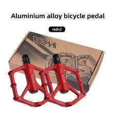 Bicycle Pedal Aluminum Alloy Dual Bearing Axle Mountain Bike Anti-Slip Pedal Lightweight Road Bike Parts