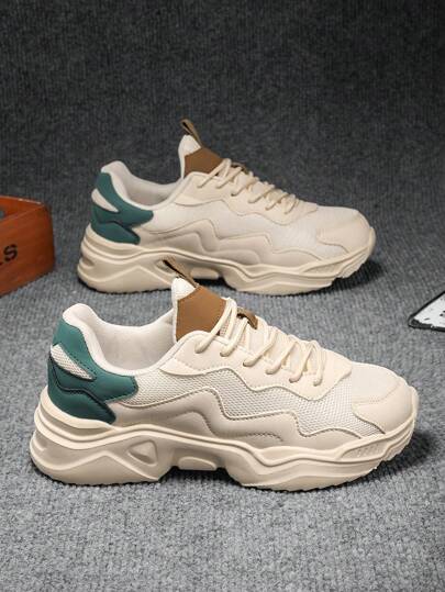 Męskie buty sportowe casualowe, modne wielofunkcyjne buty sportowe z siateczki, oddychające, antypoślizgowe buty do biegania, wygodne i stylowe buty unisex z grubą podeszwą, odpowiednie do aktywności na świeżym powietrzu, na imprezy, buty męskie z siateczki, odpowiednie dla nastolatków, do letnich codziennych aktywności lub uprawiania sportów na świeżym powietrzu, na wakacje, na ukończenie szkoły lub urodziny, akcesoria do garderoby