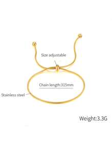 1 pieza Tobillera enchapada en oro de 18K de tamaño ajustable, adecuada para playa, San Valentín, uso diario, Día de la Madre, regalo