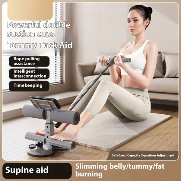 Dispositivo de asistencia para abdominales con ventosa fuerte, especializado para músculos abdominales y línea de seis paquetes, equipo de fitness en el hogar, herramienta de entrenamiento del core
