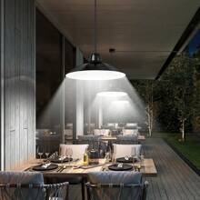 1pc Double Heads Solar Light,Split Pendant Light,Outdoor Solar Wall Lamp,Modern Decorative Wall Lights,3 Modes Solar Security Light,Chandelier Decorations Solar Floodlight With Remote Control,Suitable For Outdoor Lights,Garden Lights,Pathway Lighting