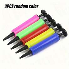 1pc/3pcs/Set Balloon Inflator, Hand Pump, Portable Foot Pump, Balloon Air Blower, Suitable For Birthday Party, Celebration, Wedding, Balloon Inflation (Random Color)