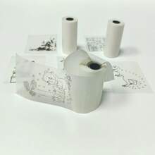 1 Roll Transparent Adhesive Thermal Paper Can Print Pictures, Photos, DIY Scrapbooking, Notes, Lists, Memo And More, Small Mini Printer Universal