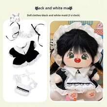 Ropa de 20cm de muñeca, vestido aleatorio, ropa de peluche intercambiable para muñecas vivientes. (Se vende solo la ropa. Los pequeños accesorios en la ropa son aleatorios. ¡Piénsalo bien antes de comprar si te importa!) - Multicolor - Ver 9
