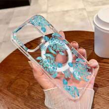 Turtle Mobile Phone Case, Decorated With Ocean Waves And Beach Vibes, Suitable For IPhone 16, 15, 14, 13, 12 And 11 Pro Models, Made Of TPU Material, And Provides Shockproof Protection. Perfect For Family, Friends, Children, Birthdays, Spring, Holidays, Boyfriends, Girlfriends, And Valentine's Day Gifts.