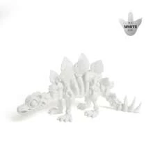 3D gedruckte leuchtende bunte Skelett Dinosaurier Kristall kreative Actionfigur, voll beweglich, leuchtendes dekoratives Spielzeug