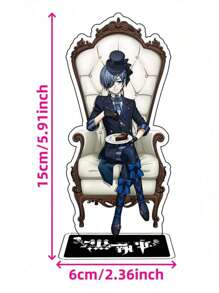 1 pieza Figura de acrílico de pie con personaje de anime - Figura de acción, decoración de escritorio y del hogar, regalo perfecto para el Día de San Valentín, cumpleaños y fans - Figurita
