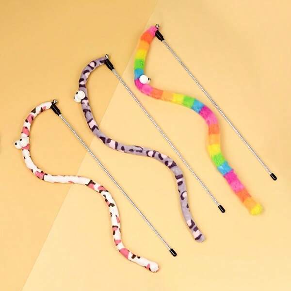 Whimsical Caterpillar Interactive Cat Toy For Playful And Active Kittens - Scratching Wand And Teaser Toy For Endless Fun And Exercise