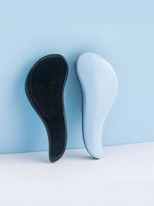 1pc Soft Solid Color Hair Brush, Scalp Massager Hair Styler Tool Suitable For All Hair Types, Gift For Men & Women, Mother's Day Gift, Back To School, Travel Holiday Essentials, Hair Accessories For Women, Brushes, Edge Brush, Detangling Brush, Ball Brush, Mini Hair Brush Set, Wooden Comb, Hair Brush, Hair Brush Set, Comb Hair, Comb For Curls, Detangling Brush, Hair Brush For Women, Hair, Hair Products, Hair Tools, Hair Stuff, Barber, Barber Accessories, Barbershop, Hairdressing Equipment - Multicolor - View 1