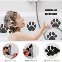 Non-Slip Bathtub Stickers, 20 PCS Large Safety Bathroom Tubs Showers Treads Adhesive Decals With Premium Scraper (Black) - Black - View 5