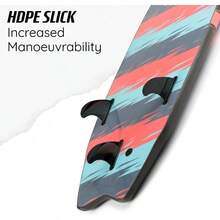 Osprey 6ft Foam Surfboard Lightweight Soft Top Surfboard For Beginners Intermediate Riders Includes Leash Traction Pad - Black - View 5