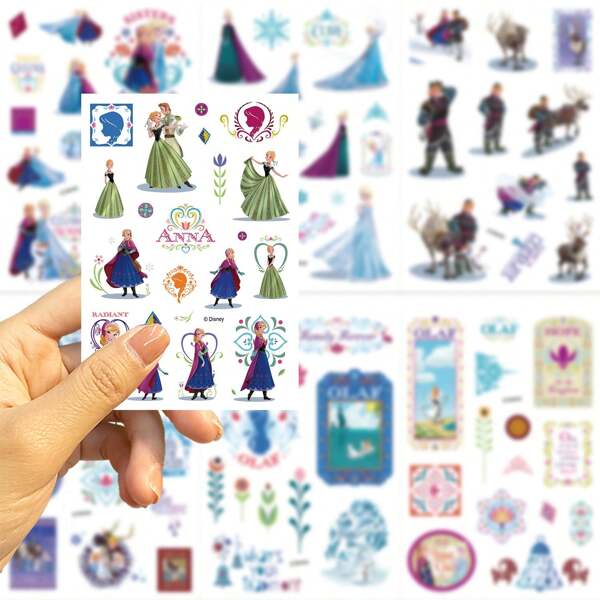 Disney 8pcs Disney Themed Stickers For DIY Decoration On Journals, Phone Cases, Waterproof (Random Color) School Supplies, Back To School