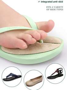 1 Paio di infradito unisex in silicone trasparente con suola interna con perline massaggianti antiscivolo, sandali/infradito con cuscinetto regolabile, ammortizzazione degli urti, ritagliabili