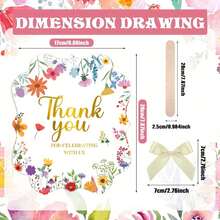 10/20 件婚礼派对礼物手扇，婚礼礼物，适合宾客，毕业典礼，庆祝装饰，感谢您与我们一起庆祝，折叠手持扇，复古波西米亚风新娘婚礼礼物，伴娘，舞蹈，优雅玫瑰花婚礼扇，木质手柄和丝带，供宾客使用，感谢装饰