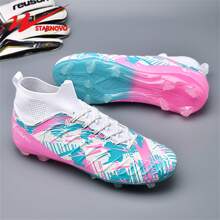 STARNOVO Zapatos de fútbol/soccer unisex de moda, con cuello elástico para comodidad, profesionales para entrenamiento y partidos
